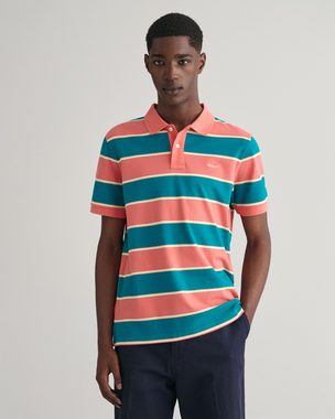 Gant Businessshirt Mehrfarbig gestreiftes Piqué Poloshirt