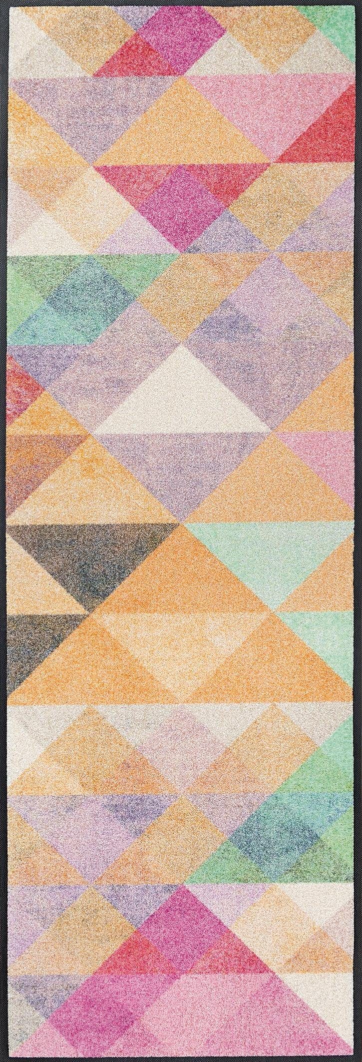 wash+dry by Kleen-Tex Läufer Snorre, rechteckig, Höhe: 7 mm, Schmutzfangläufer, modernes geometrisches Design, rutschhemmend