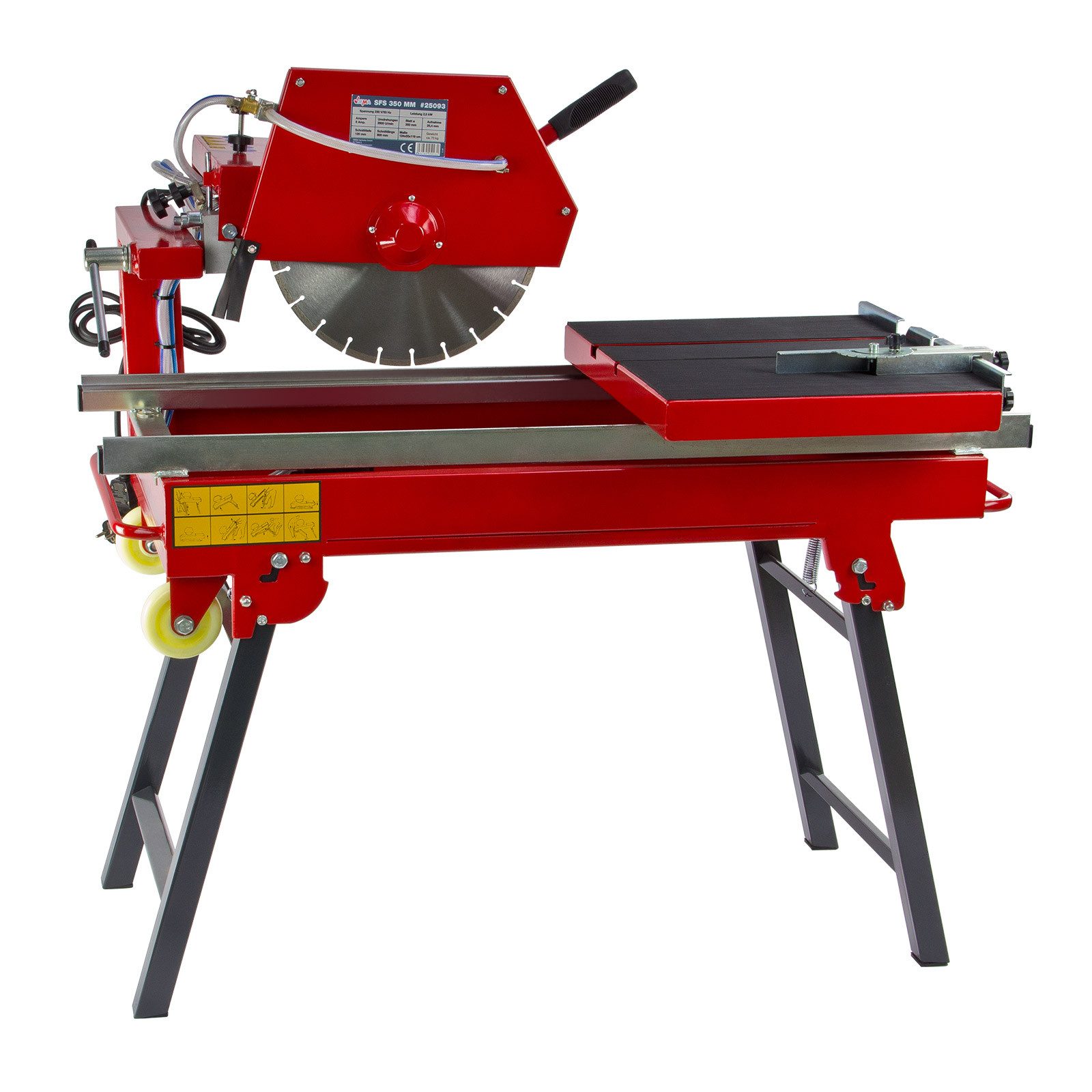 DEMA Steintrenner Steinsäge, 2000W, schwenkbar, 350 mm Diamantblatt