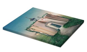 Posterlounge Leinwandbild Elena Schweitzer, Magischer Eingang, Kinderzimmer Illustration