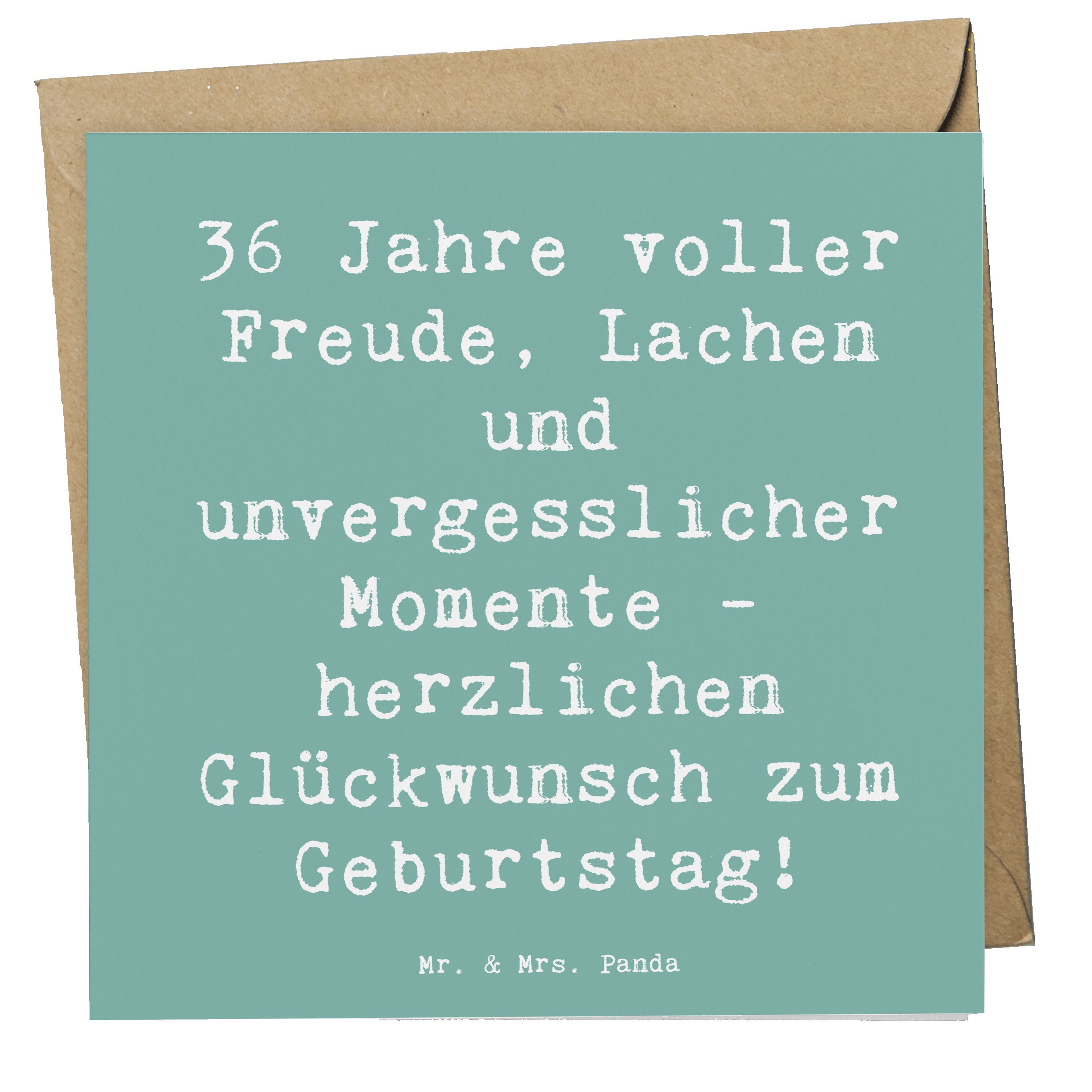 Grußkarte 36. Geburtstag - Meeresbrise - Geschenk, 36 Jahre, Freude, Karte, her
