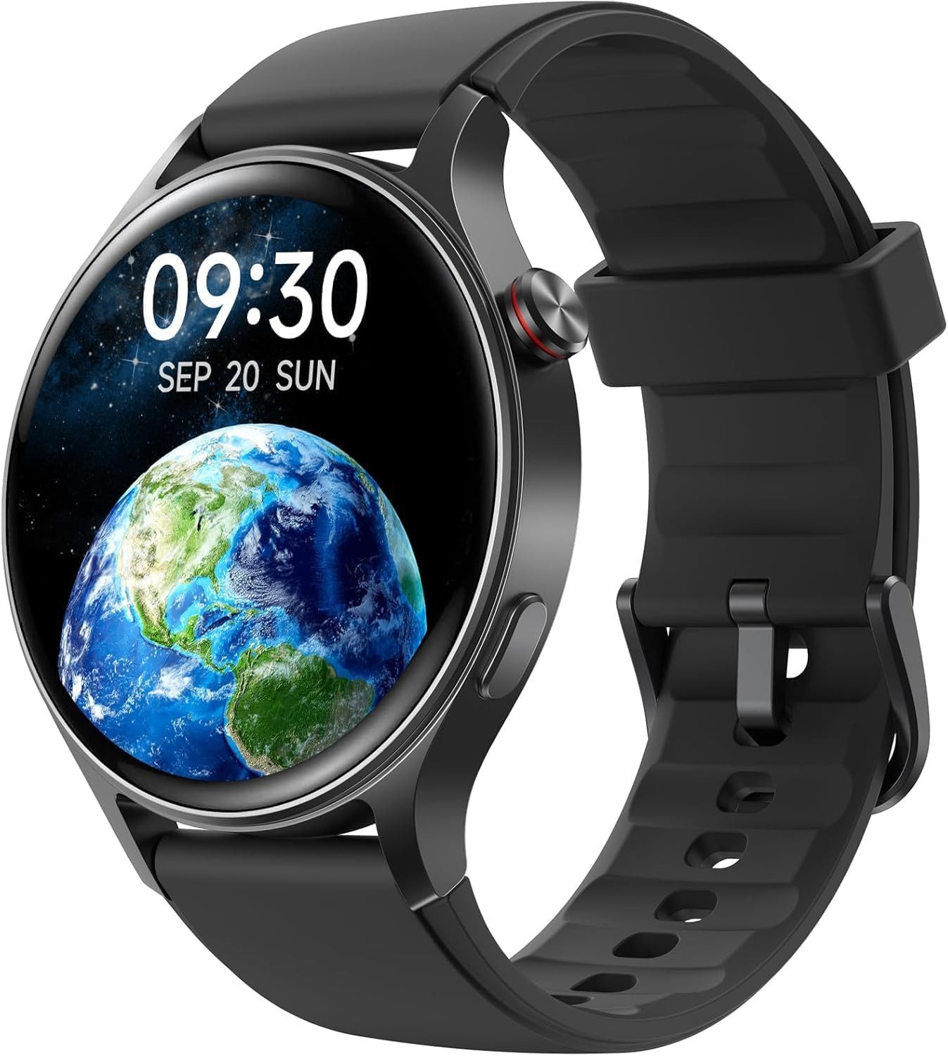 Fitpolo AR01 - Noir Smartwatch (4,7 cm, Android ios), Smartwatch mit Telefonfunktion, 1.91 Zoll Display, Fitness Tracker