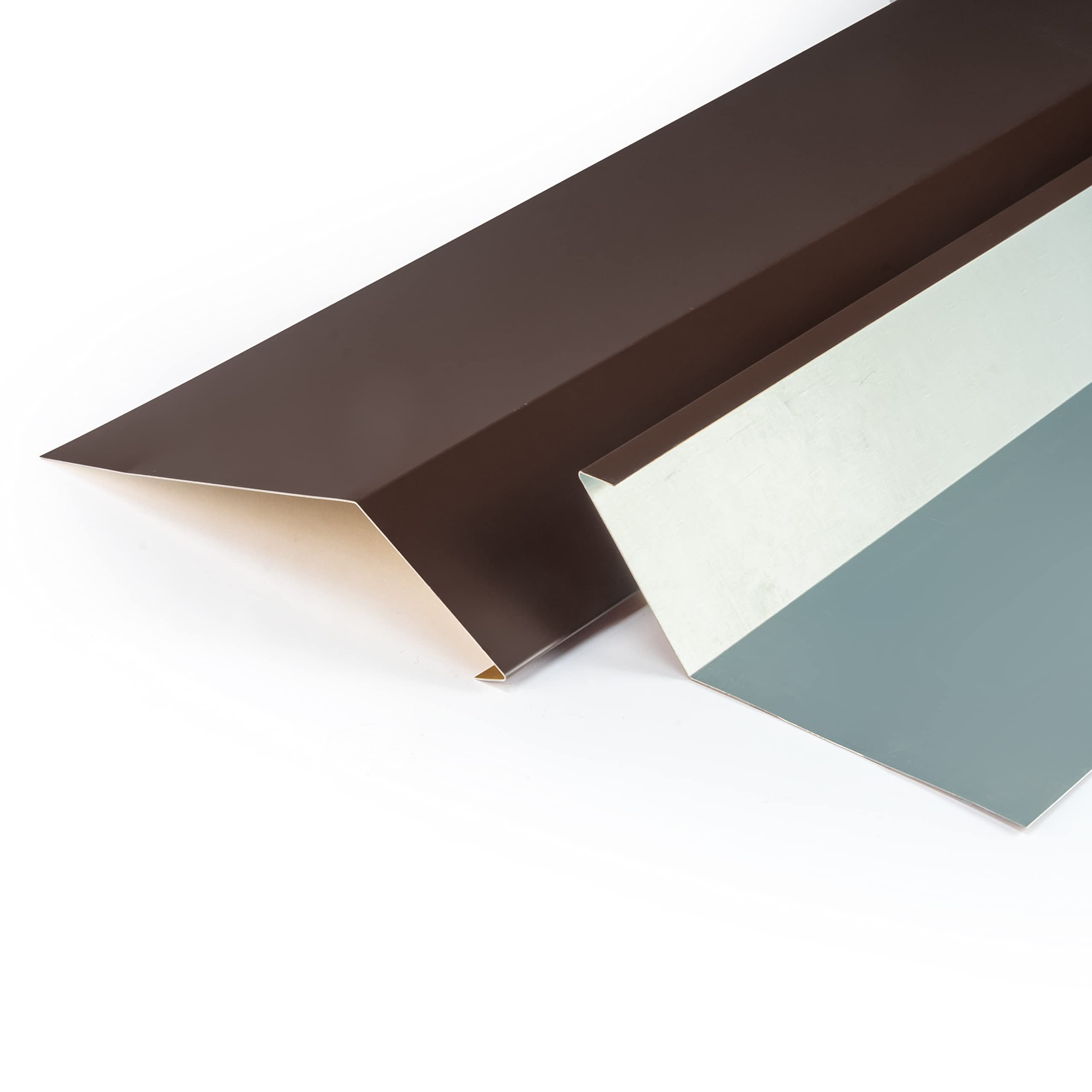 DQ-PP Traufblech DQ-PP Rinneneinhang STANDARD (120x70mm) 10m(10x1m)Aluminium Traufblech, Obere Rinnenleiste, Für Dachrinnen