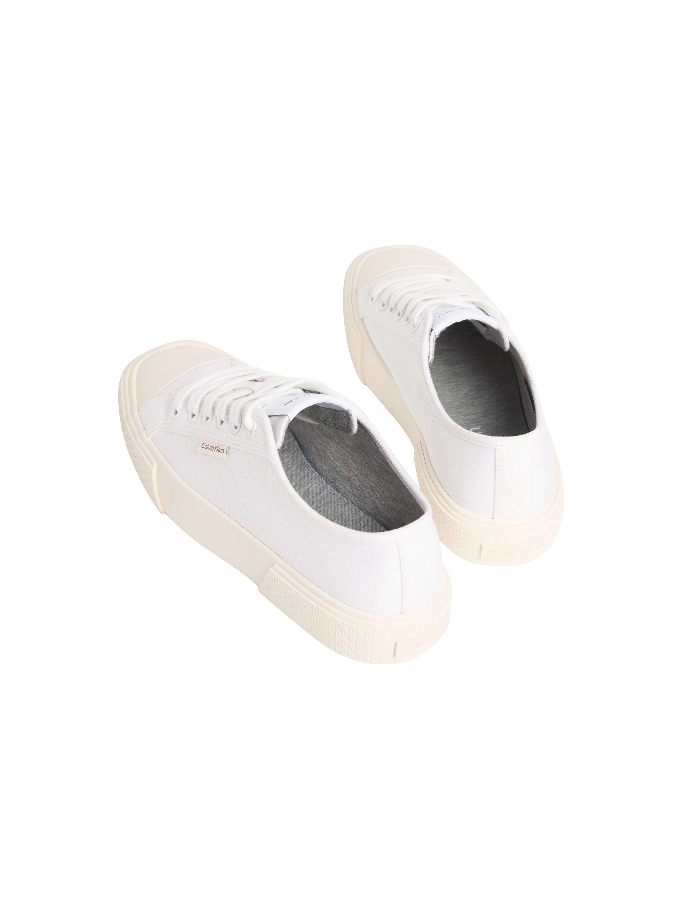 Calvin Klein VULC LACE UP CANVAS Plateausneaker Schnürschuh, Canvas-Sneaker, Halbschuh mit Gummikappe