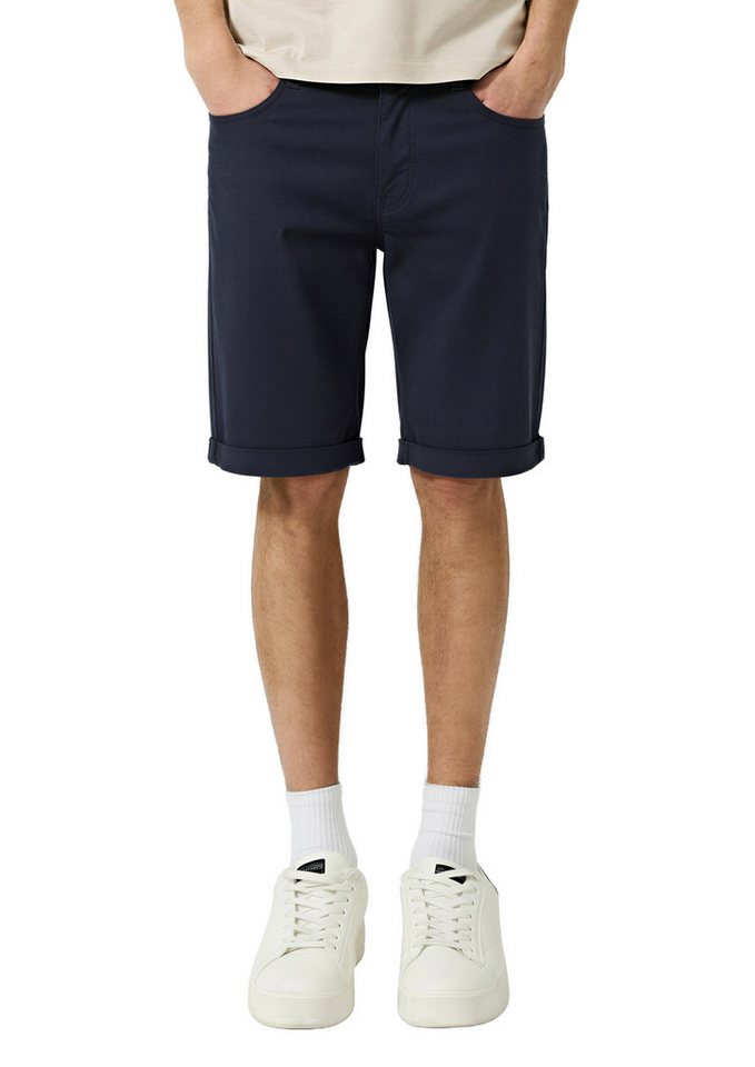 QS Chinoshorts normale Leibhöhe, Rollsaum, mit Elasthan