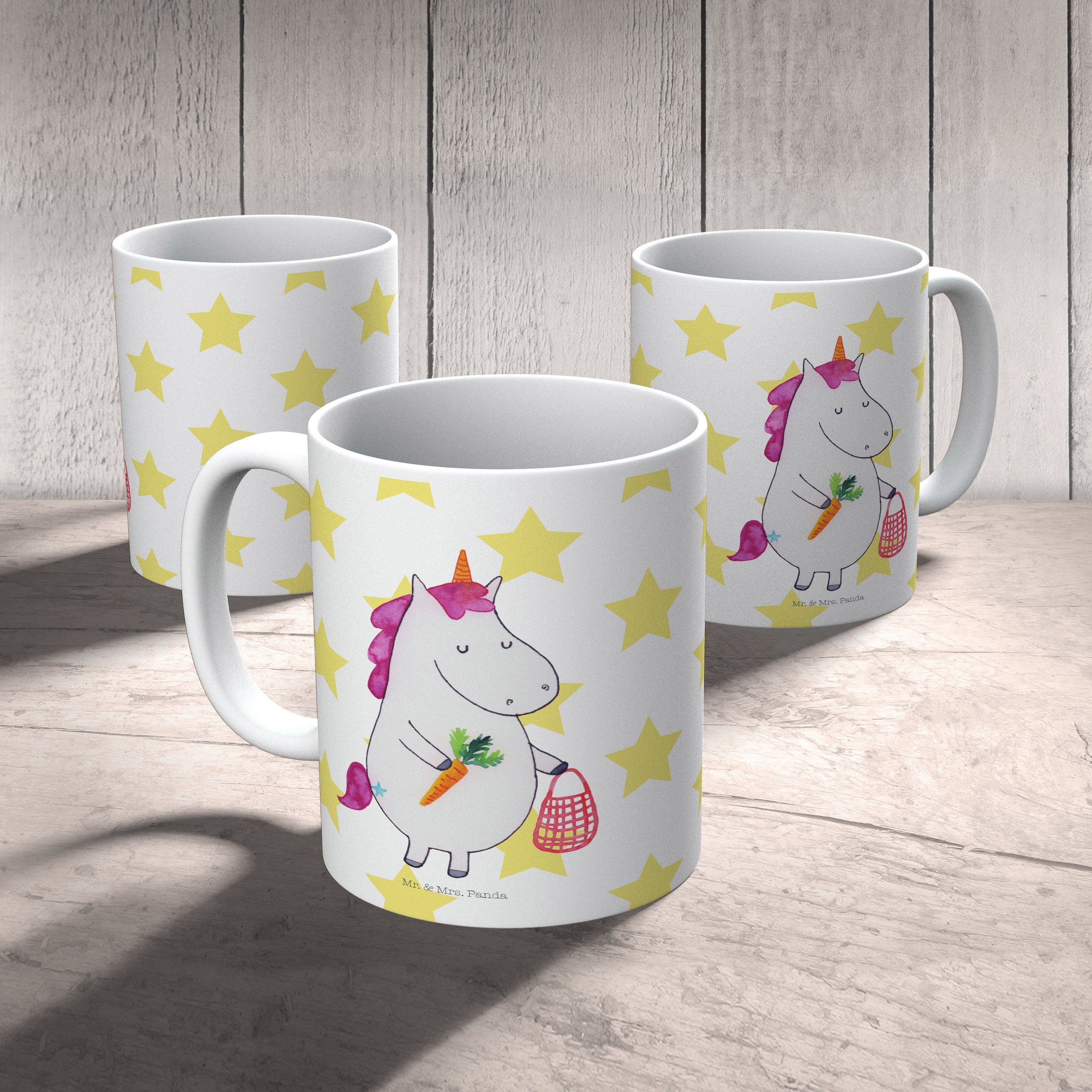 & Keramik - Tasse, Weiß Kaffeebech, Gemüse Geschenk - Unicorn, Mr. Tasse Geschenk, Panda Einhorn Mrs.