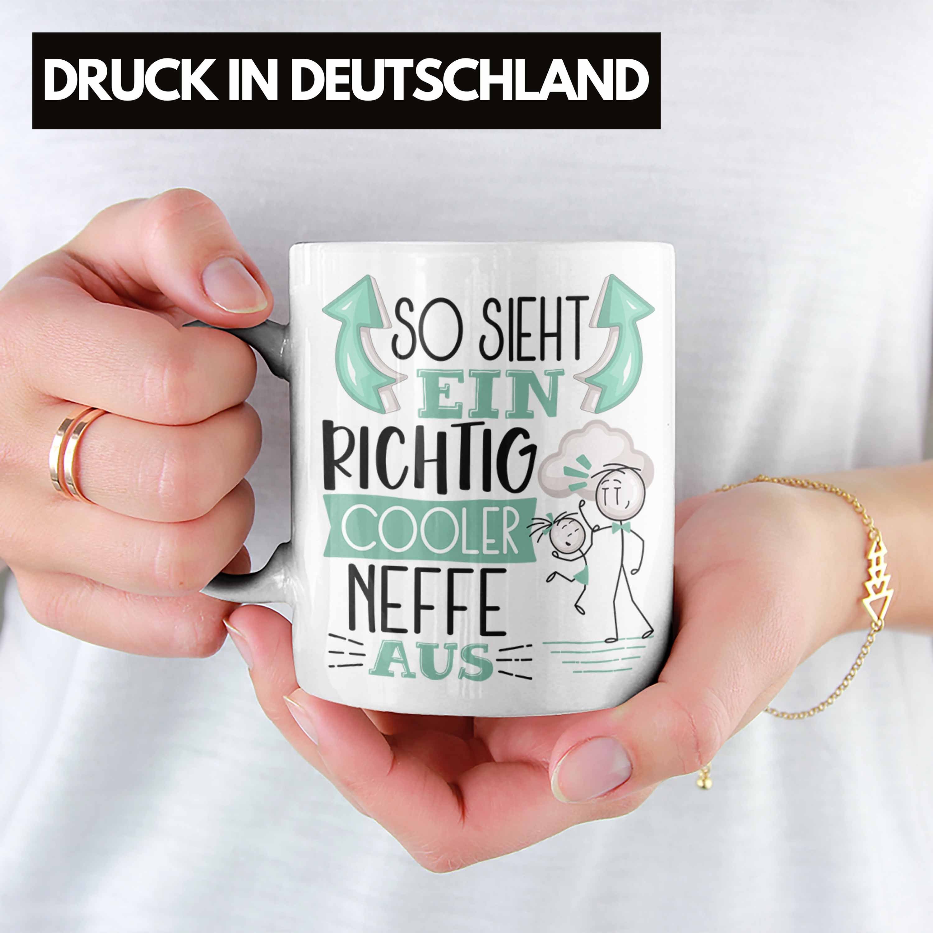 Sieht Neffe Cooler Geschenkid So Trendation Neffe Weiss Geschenk Ein Tasse RIchtig Tasse Aus