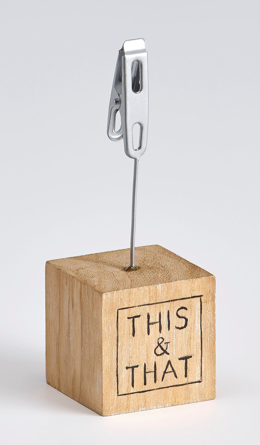 Walther Design Bilderleiste Dreams FC250_ Holzbildhalter mit Metallclip, Fotoclip mit Metallclip