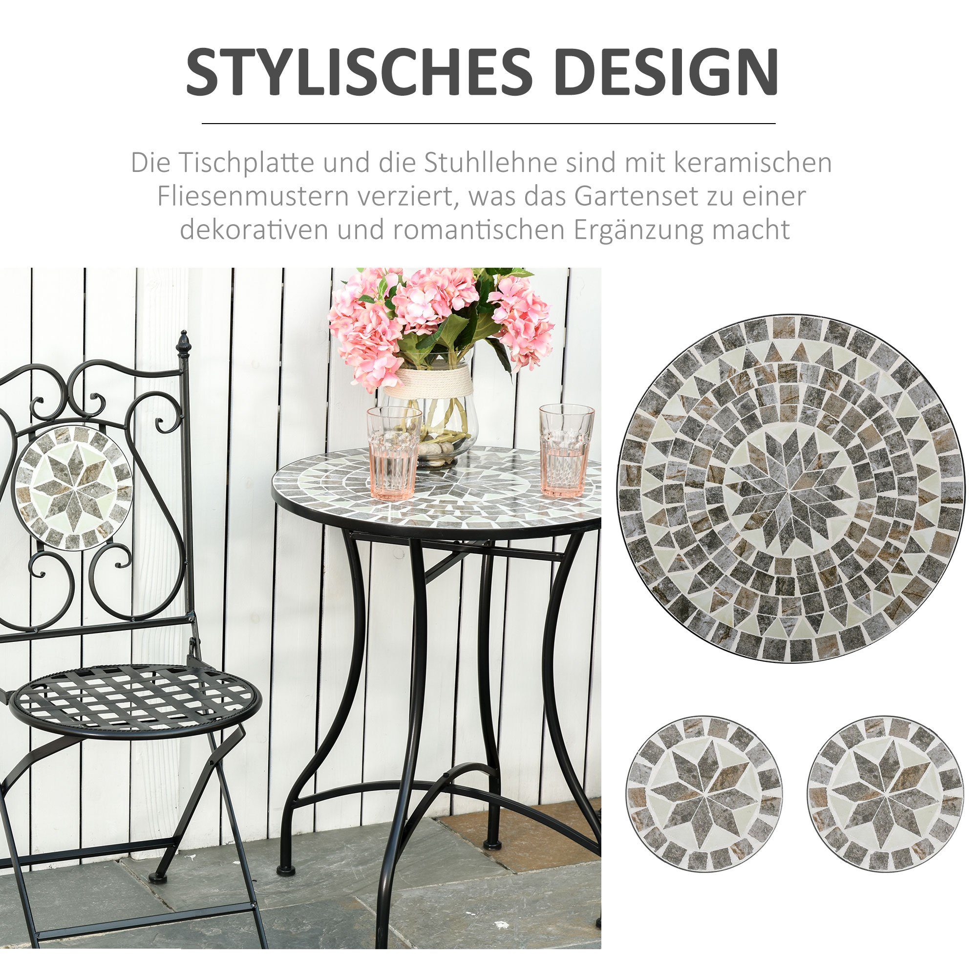 Outsunny Sitzgruppe Garten