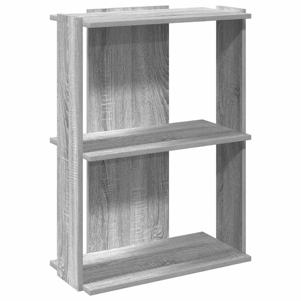 vidaXL Bücherregal Bücherregal 3 Böden Grau günstig online kaufen