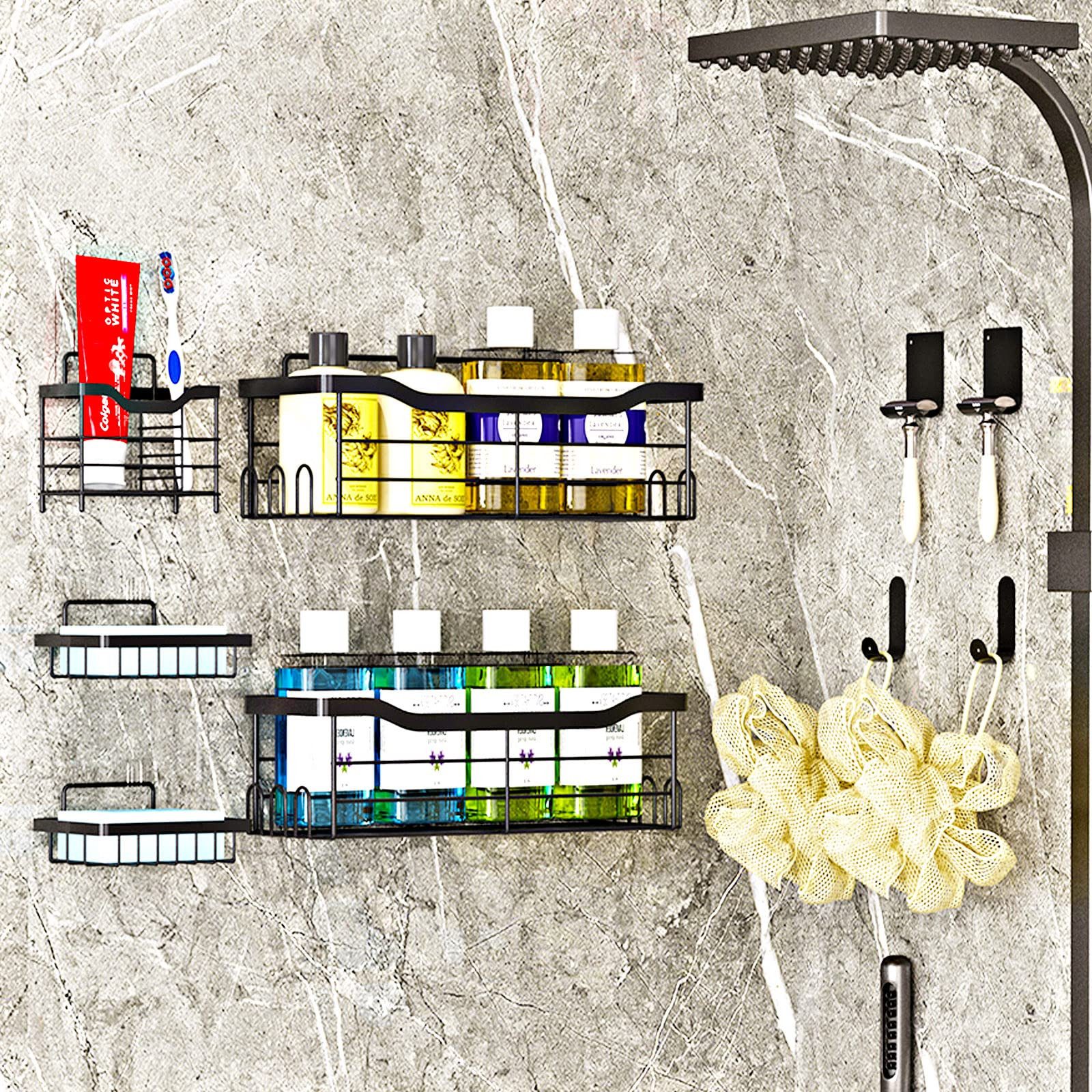 SURFOU Badregal Badezimmer-Duschregal-Organizer-Set 9-teiliges Rostfrei ohn günstig online kaufen