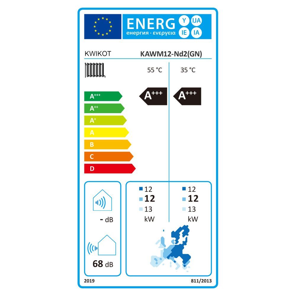Haier Luft-Wasser-Wärmepumpe Kwikot by Haier 12 kW Monoblock-Wärmepumpe R290 A+++ KAWM12-Nd2(GN)