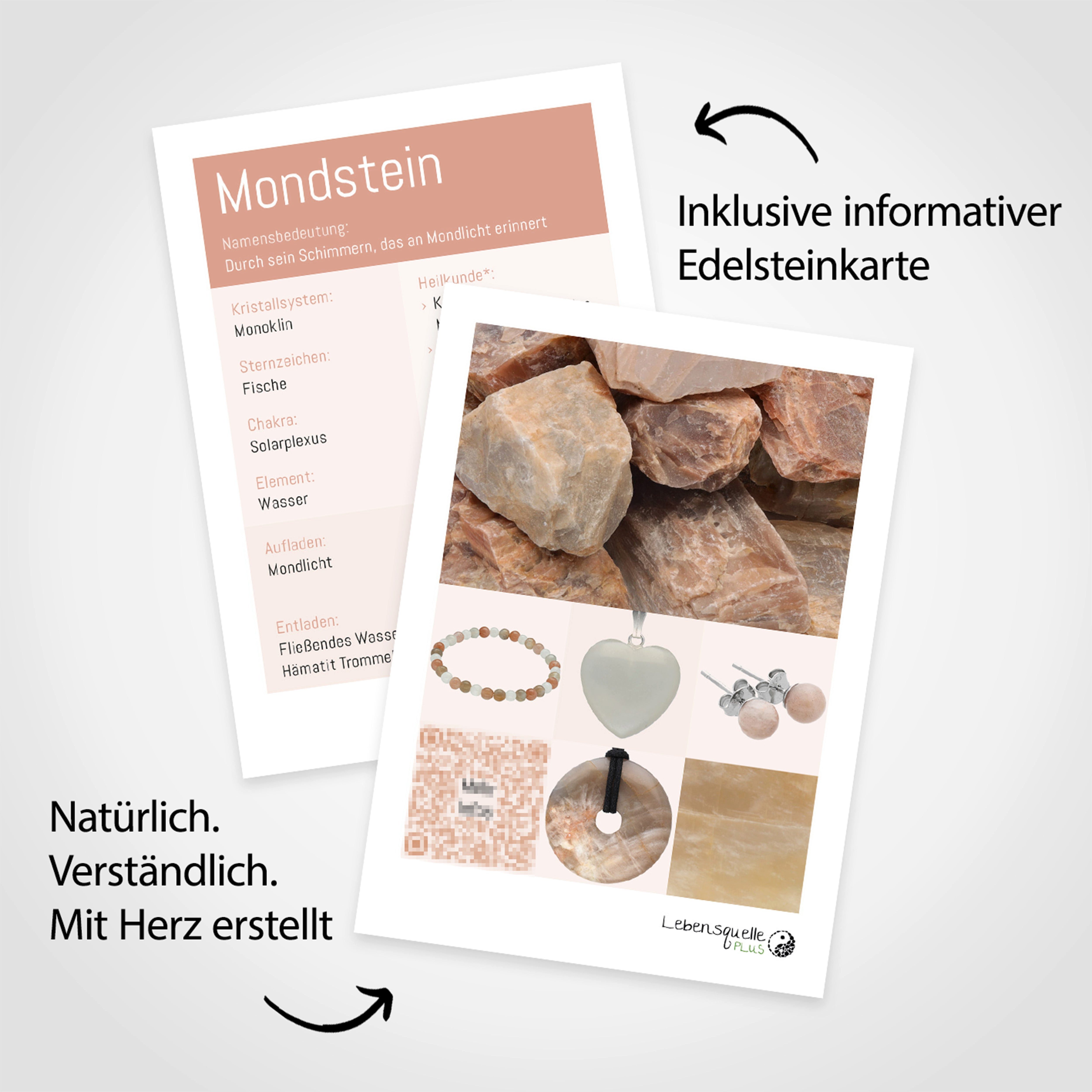 Lebensquelle Plus Edelstein Mondstein Wassersteine