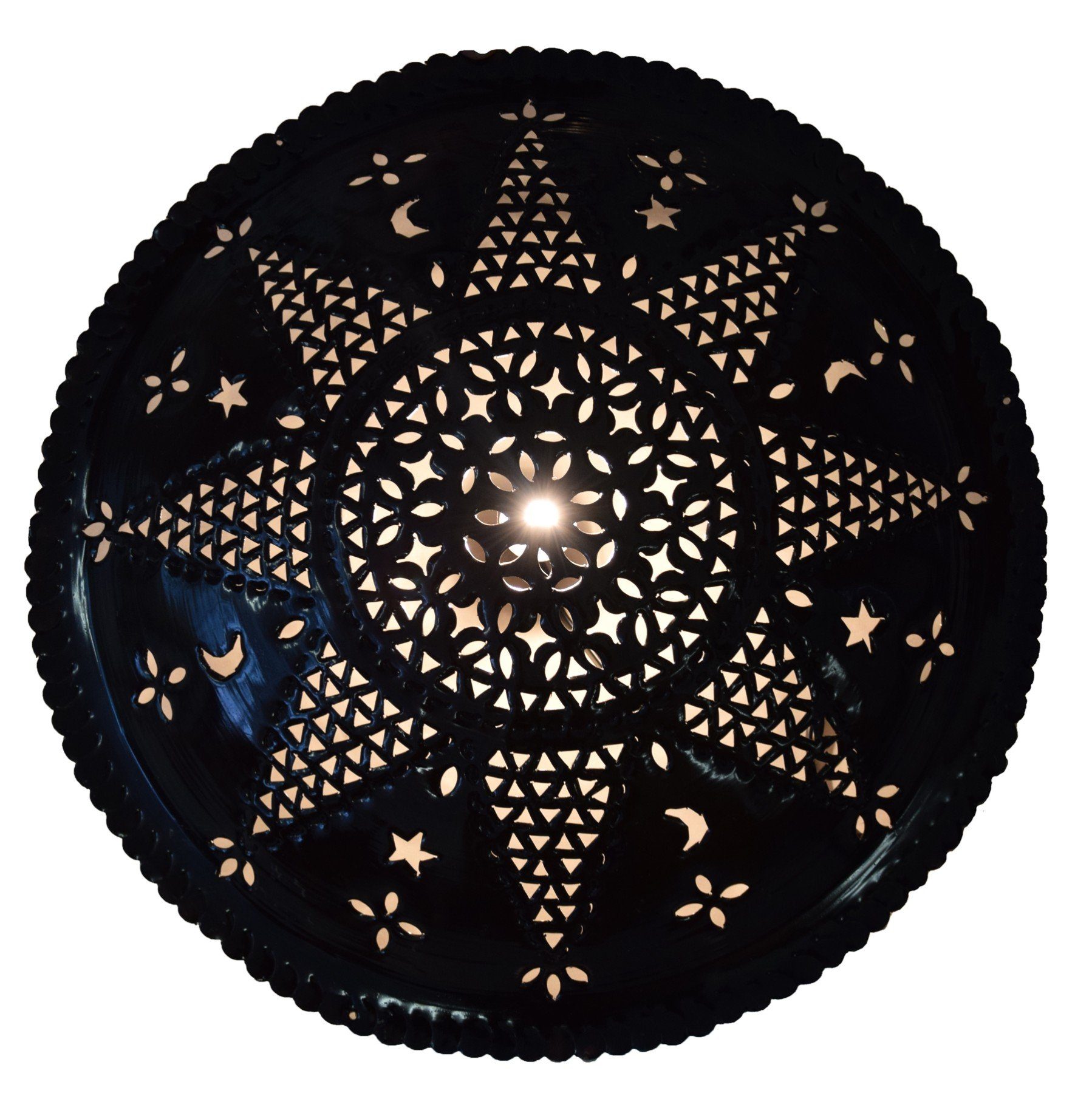 SIMANDRA Лампыschirm Handgefertigte orientalische Metall Deckenlampe aus Marokko