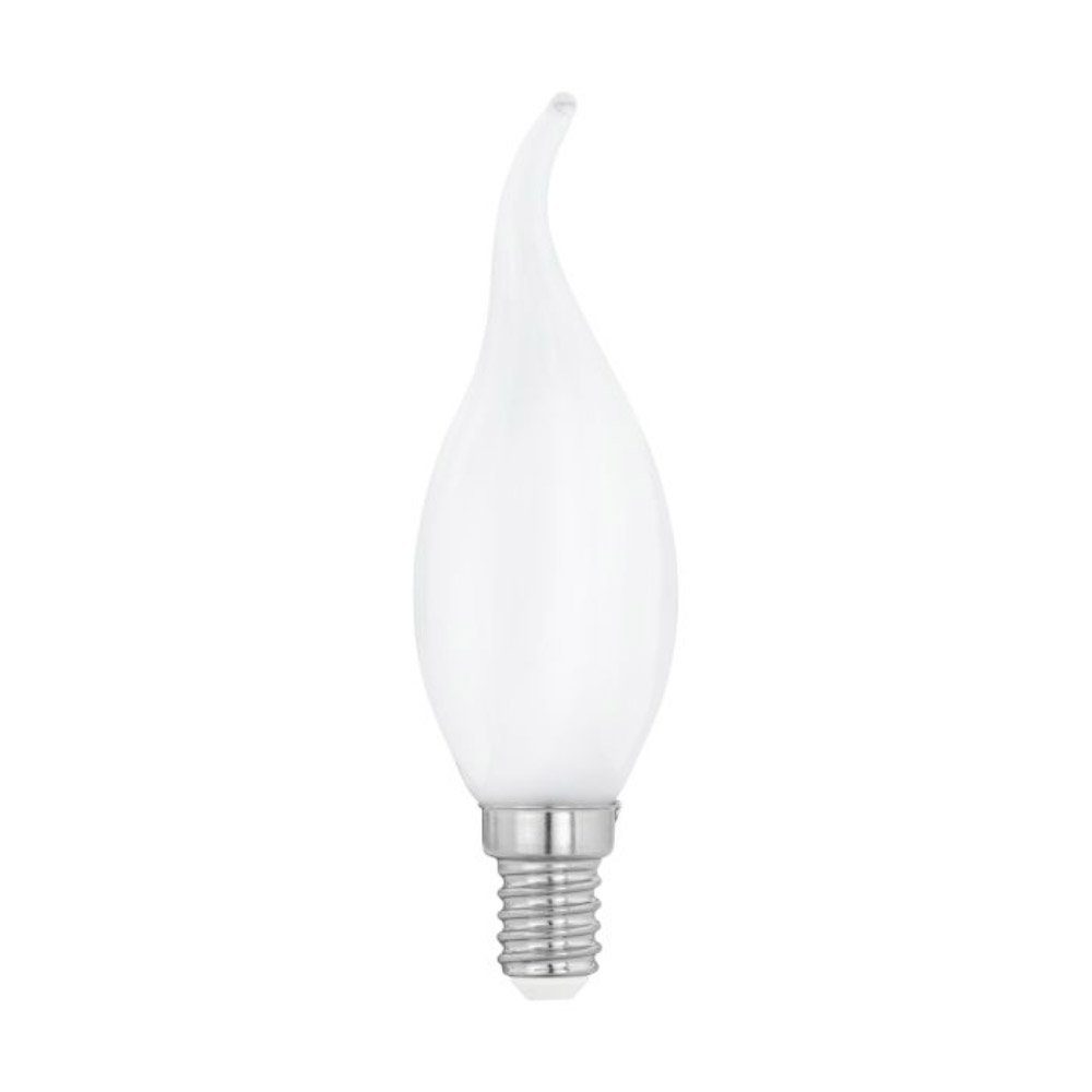 EGLO LED-Leuchtmittel Filament Windstoß Kerze 4W = 40W E14 opal 470lm 2700K, warmweiß