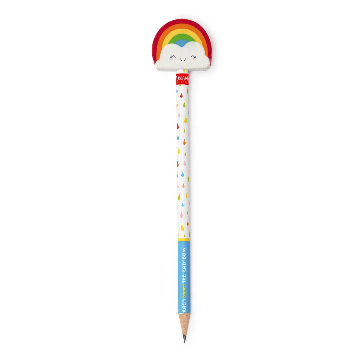 Legami Bleistift Bleistift mit Radiergummi - Rainbow