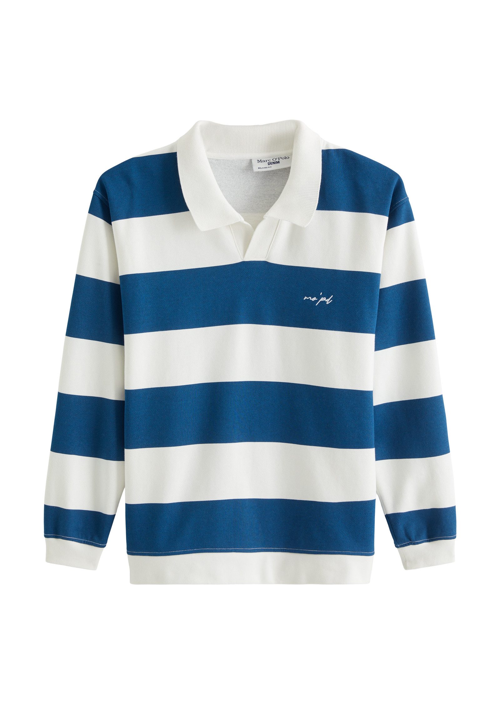 Sweatshirt mit gedrucktem Streifenmuster