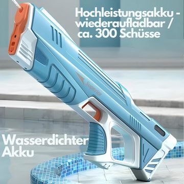 HS.SUPPLY Wasserpistole elektrische Wasserpistole, mit LED Displays