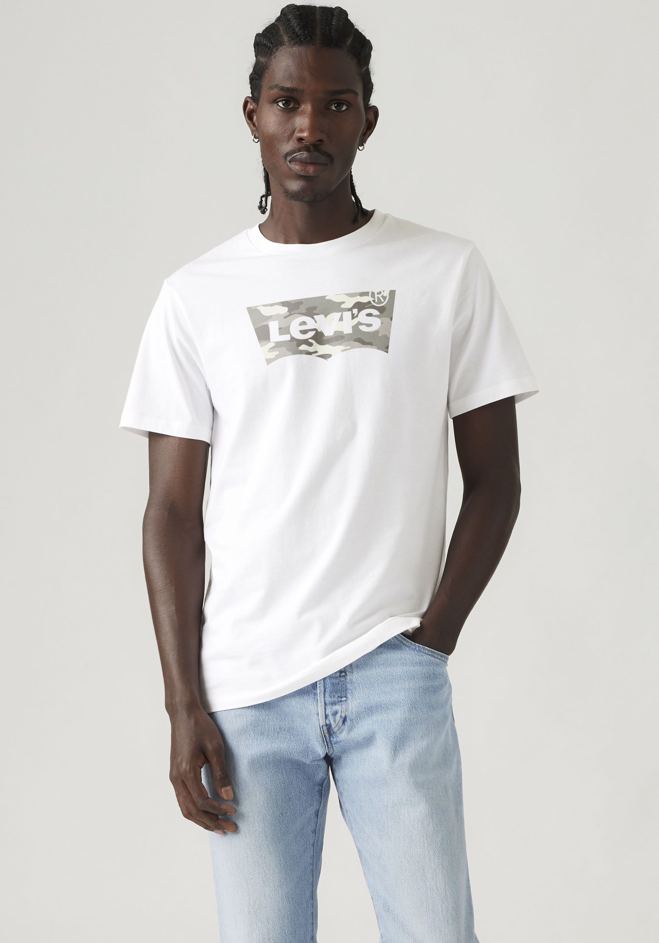 Levi's® T-Shirt Batwing Logo Tee mit Logo-Front-Print – Bild 2 von 5