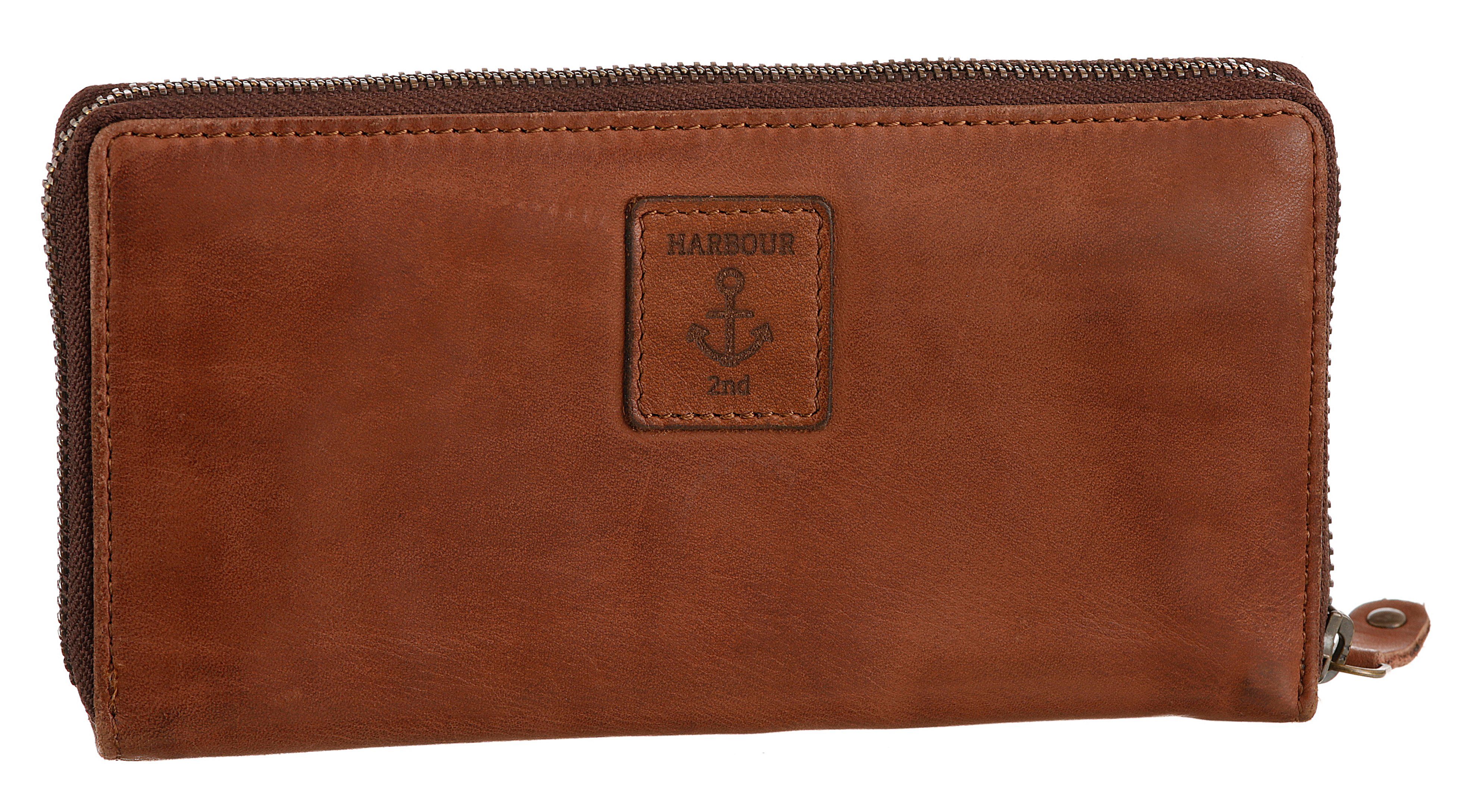 Damen Alle Damentaschen HARBOUR 2nd Geldbörse Atlantica, aus Leder mit schöner Logo Prägung