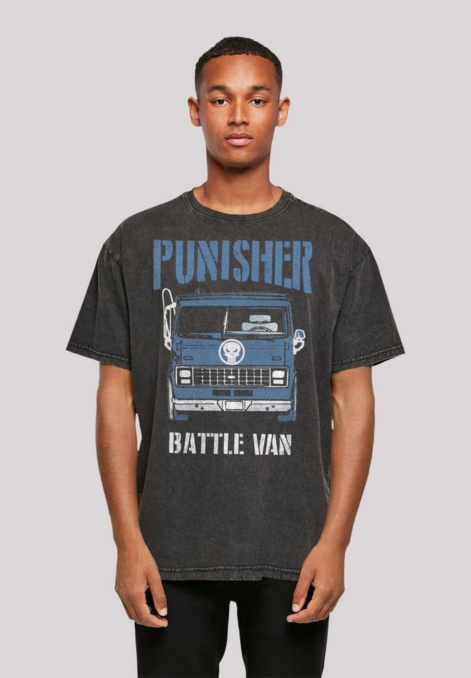 F4NT4STIC T-Shirt Marvel Punisher Battle Van II Premium Qualität, Offiziell  lizenziertes Marvel T-Shirt