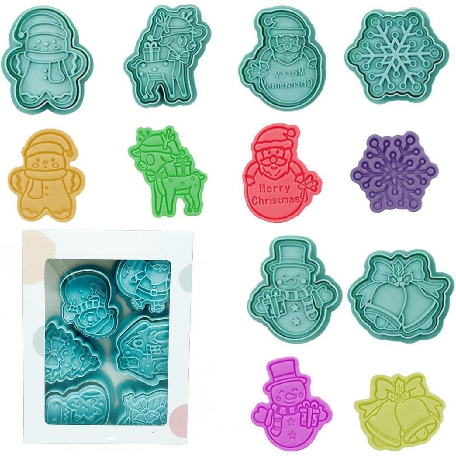 LuxusKollektion Ausstechform 6-teiliges Weihnachts-Ausstechformen Set in Karton - Keksformen aus, Kunststoff, (6-St)