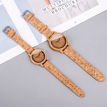 Welikera Holzuhr aus Bambus,Watch,Holzarmband für Damen & Herren,Mit Holzkiste Watch (A05-2)