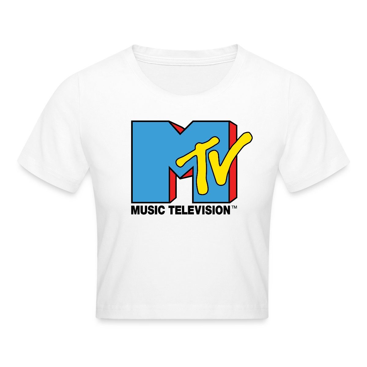 T-Shirt MTV Music Television Klassiches Logo Crop Top