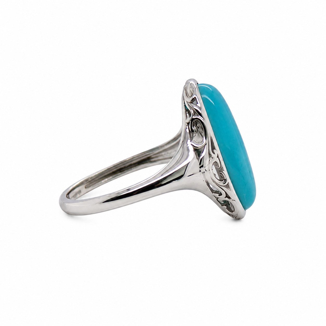Sogni d'oro Fingerring mit peruanischem Amazonit, Silber 925