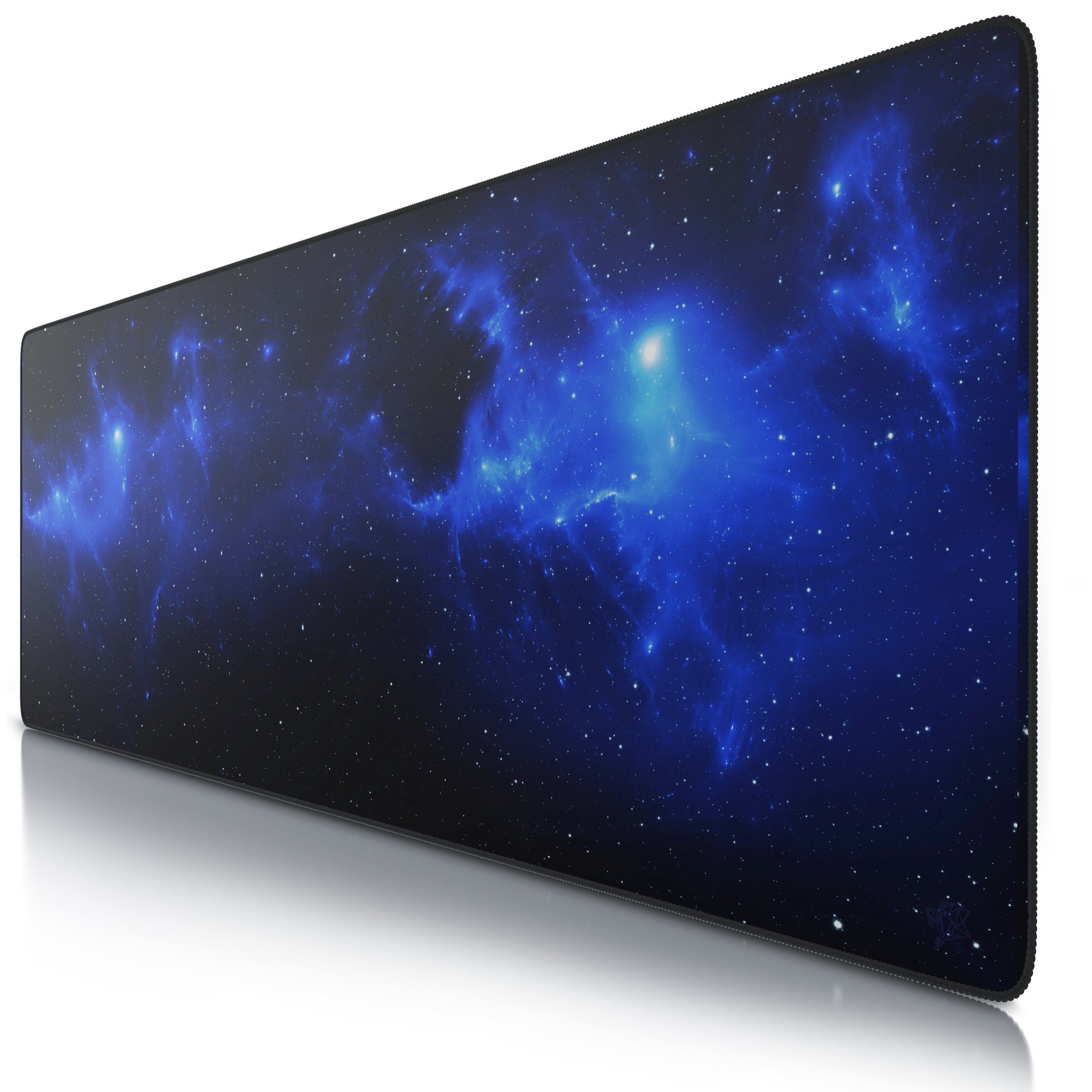 CSL Gaming Mauspad XXXL Speed Mousepad 1200 x 400 x 3 mm, große Tischunterlage (1-St), rutschfest, abwaschbar, Geschwindigkeit & Präzision, Space, Gaming