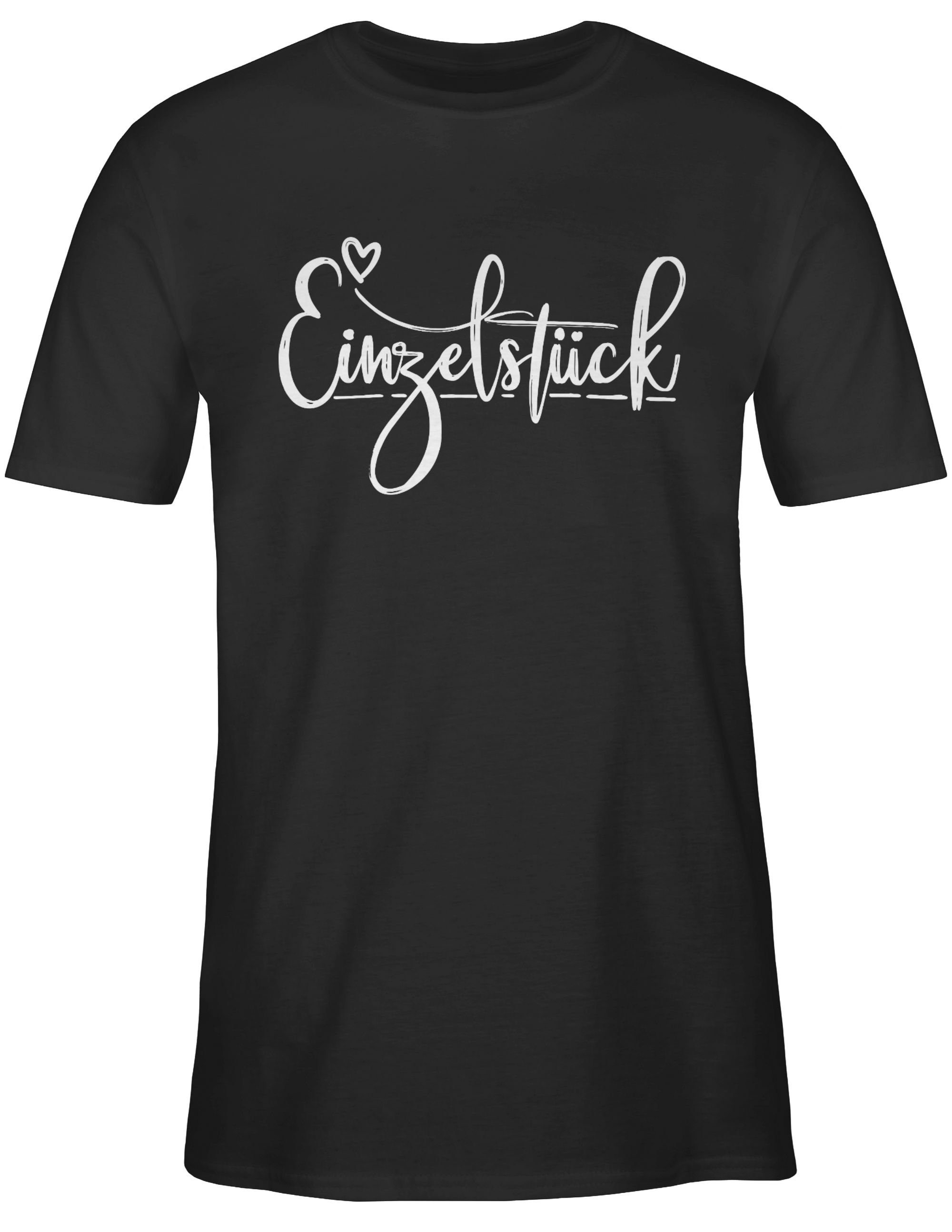 Shirtracer Valentinstag Schwarz Einzelstück Herz Liebe 01 Partner mit T-Shirt