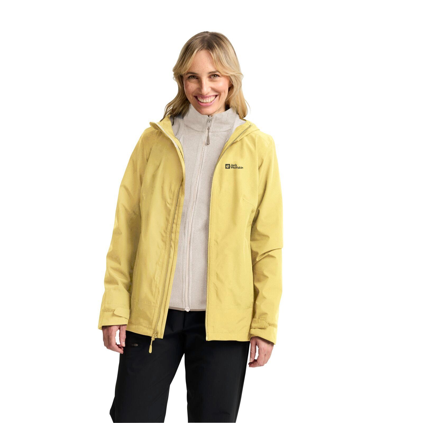 Jack Wolfskin Fleecejacke Ganzjahresjacke Moonrise 3in1 2025 (wasser- windd günstig online kaufen