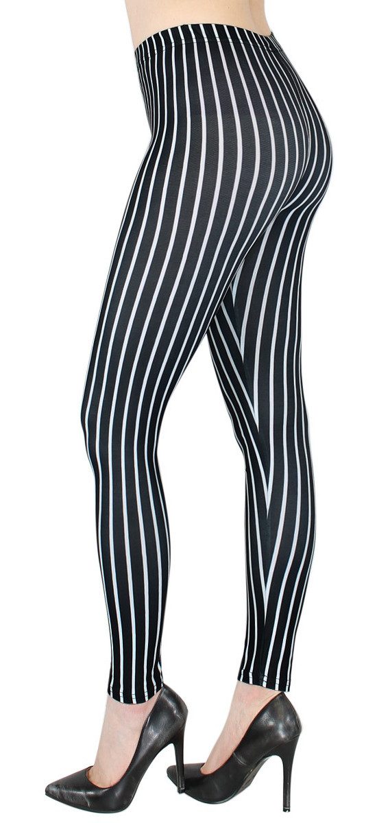 dy_mode Highwaist Leggings Damen Leggings Streifen Muster Fitnesshose Gestr günstig online kaufen