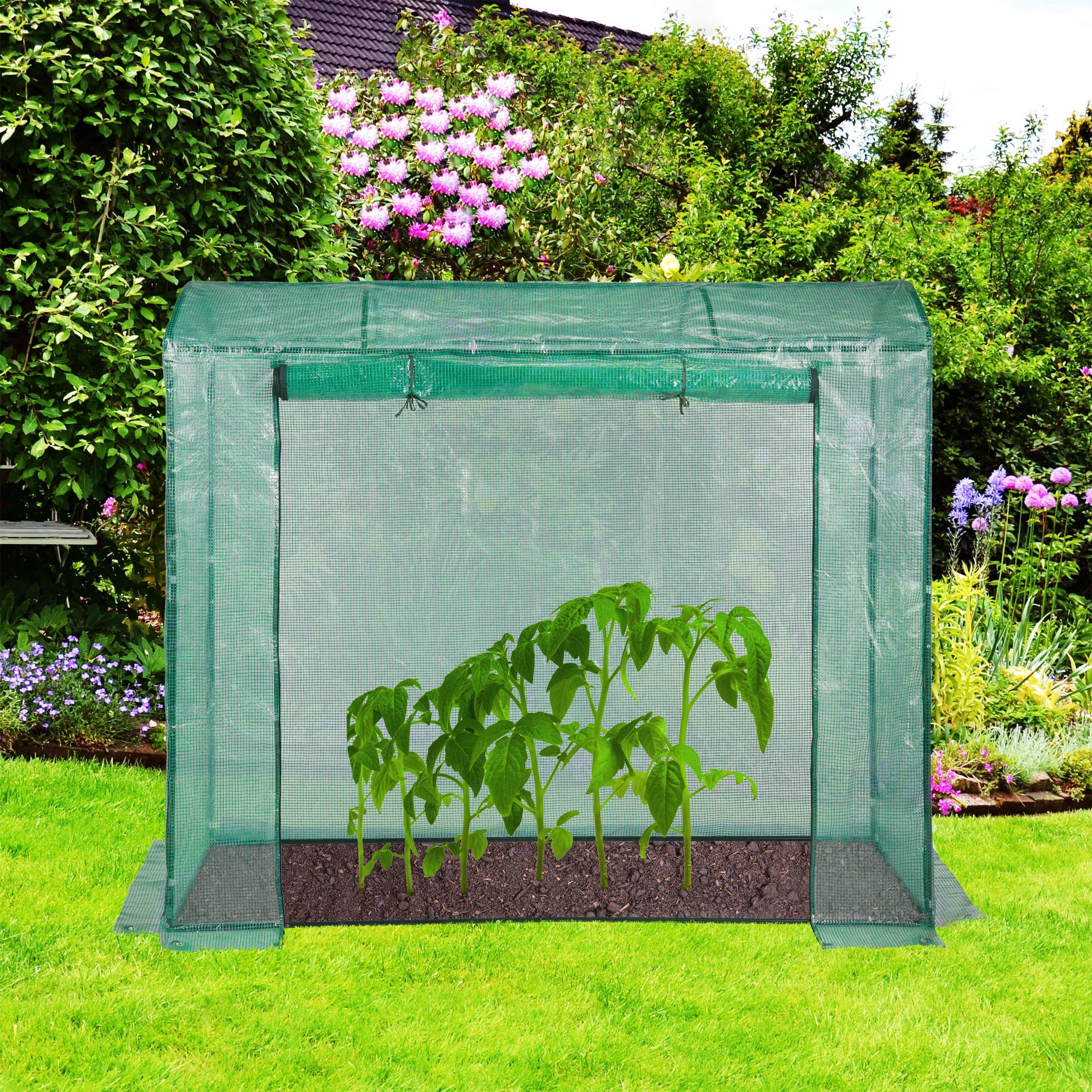 relaxdays Foliengewächshaus Tomatengewächshaus 170x200x80 günstig online kaufen