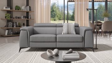 Sofanella 2-Sitzer Sofanella 2-Sitzer LIVORNO Ledersofa Relaxsofa Leder in Braun