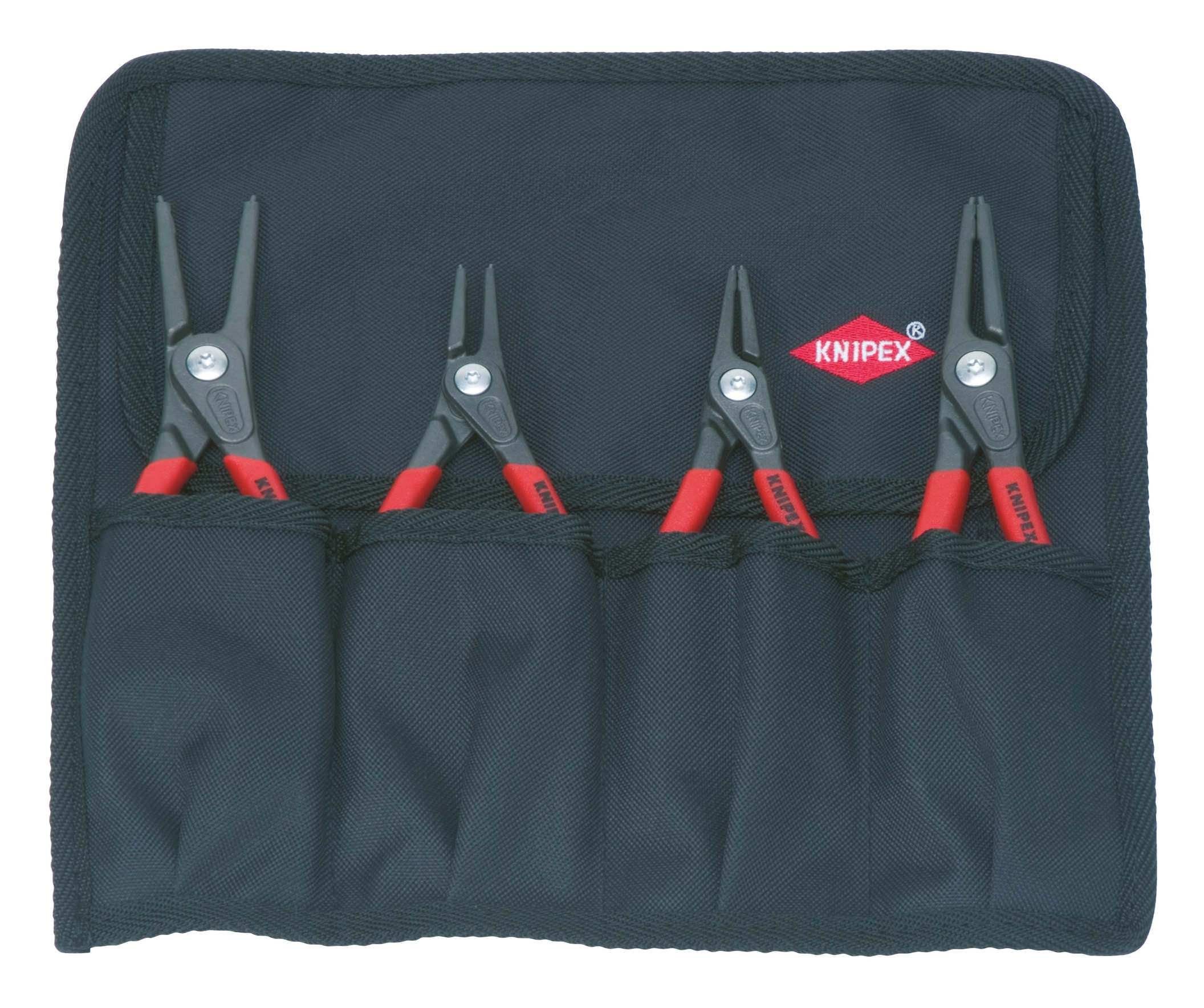 Knipex Sicherungsringzange, 4-tlg., 4tlg Präzisions Sicherungsringzangen-Set