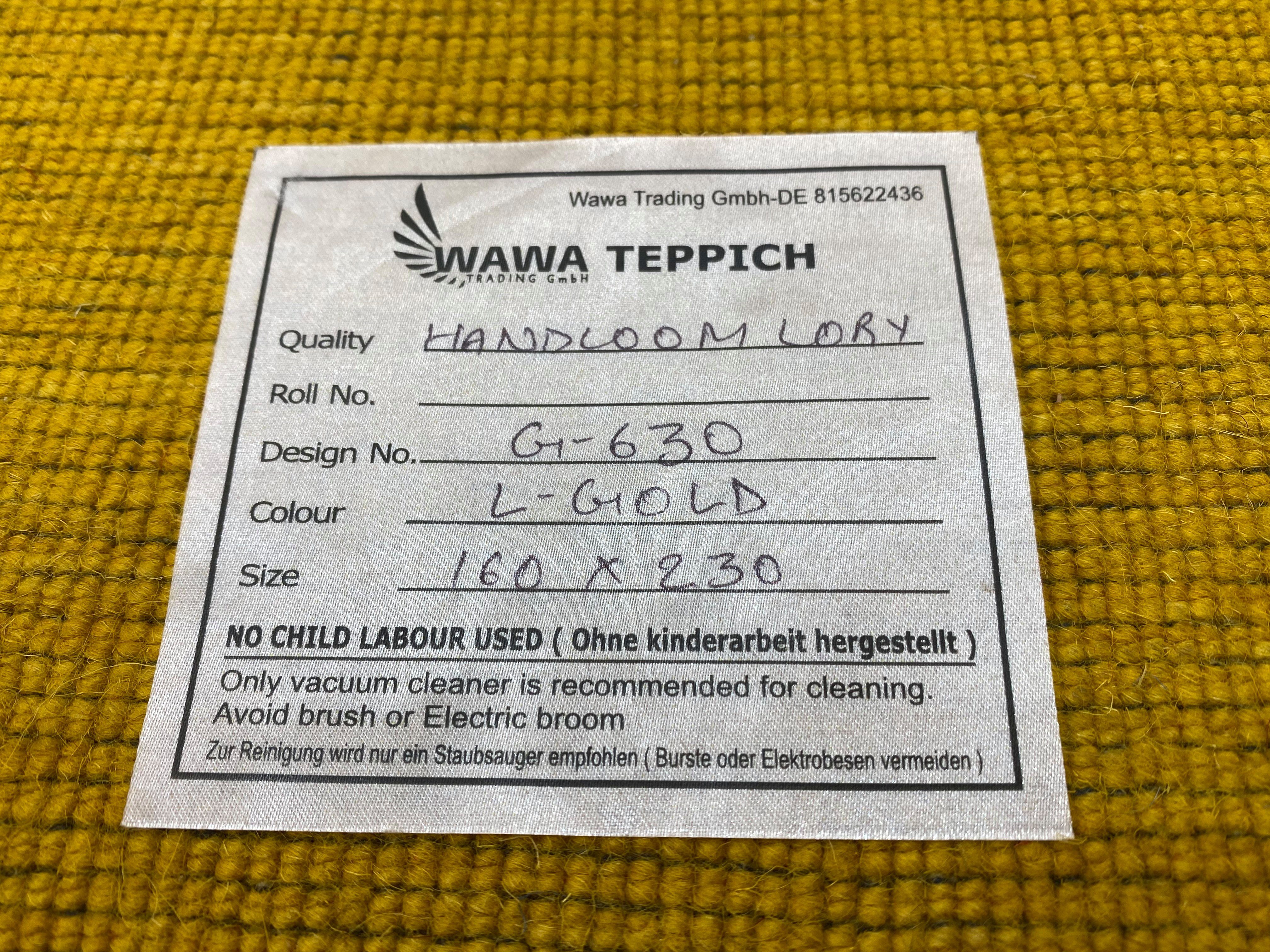 G630P, Höhe: 16 mm Wollteppich Teppich, Wawa