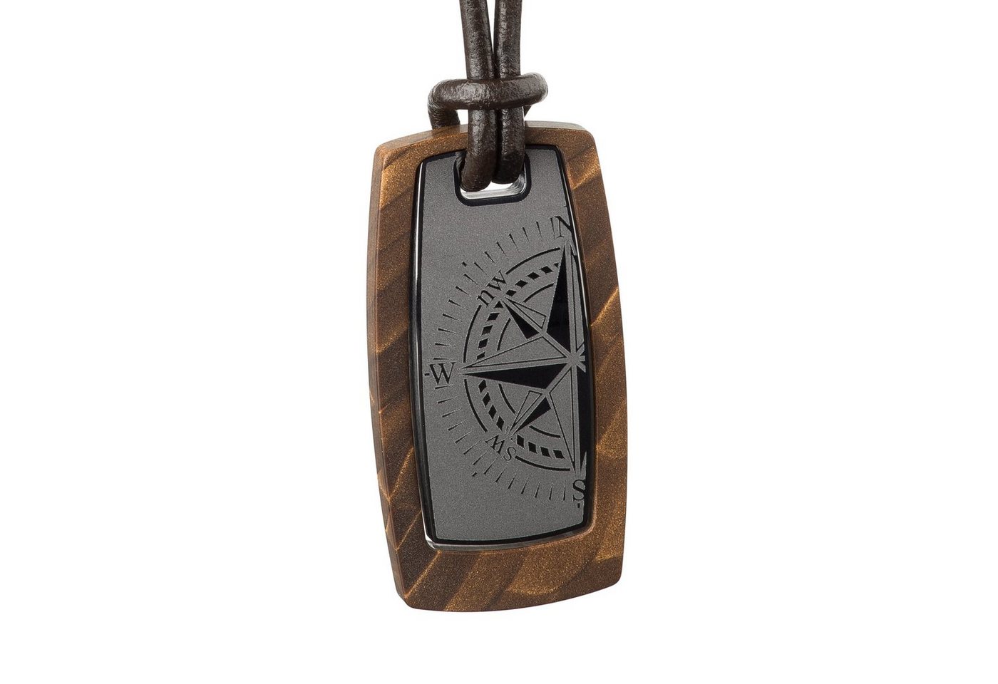 Collier Herren Halskette Windrose Edelst... Collier Herren Halskette Windrose Edelst...