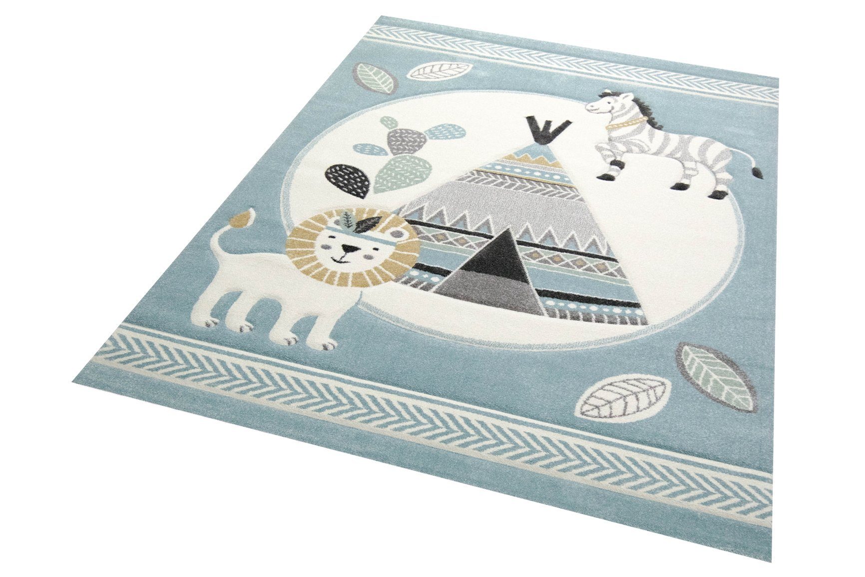 Carpetia Kinderteppich Spielteppich Kinderzimmer Löwe Zelt günstig online kaufen