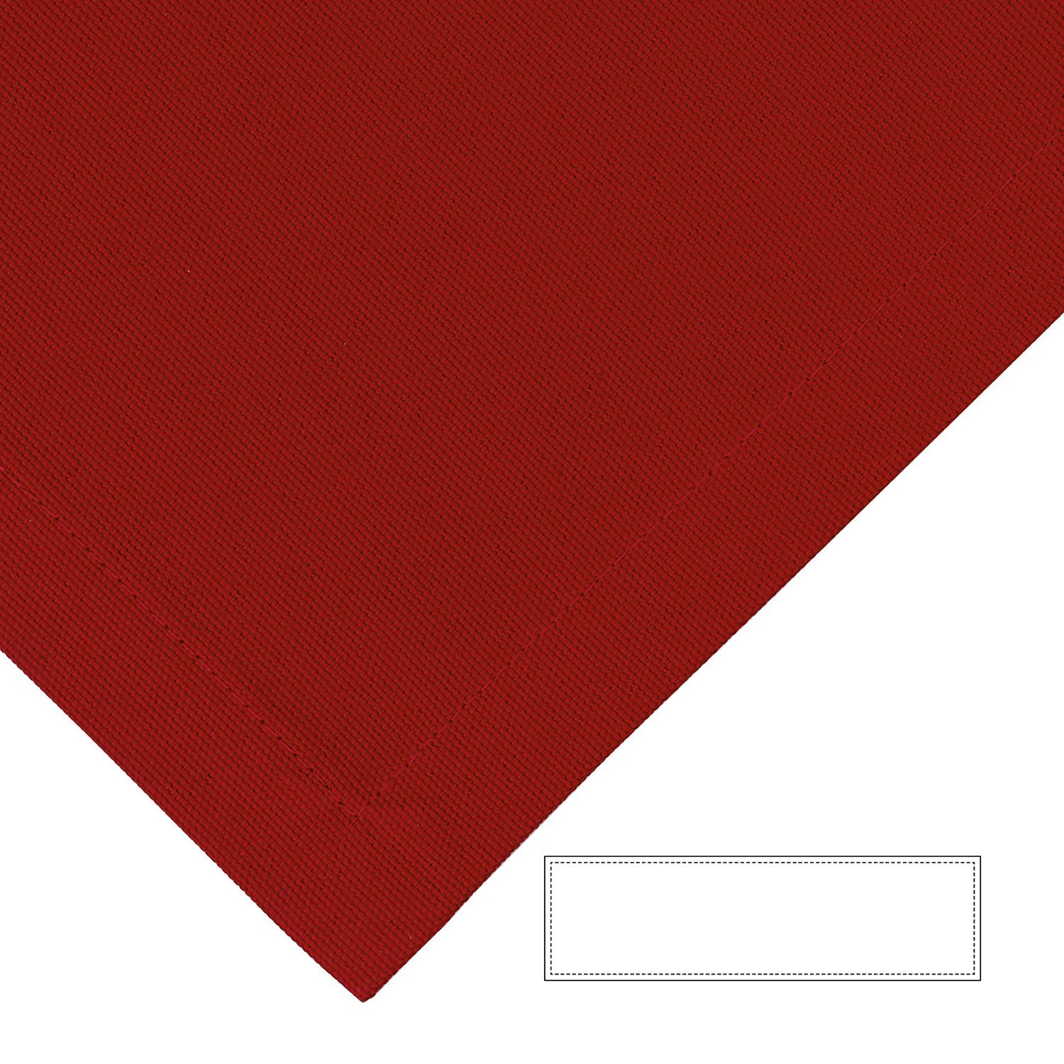 Fink Tischläufer Tischläufer Bente - rot - 100% Baumwolle - B.40cm x T.140cm, bis 40° waschbar