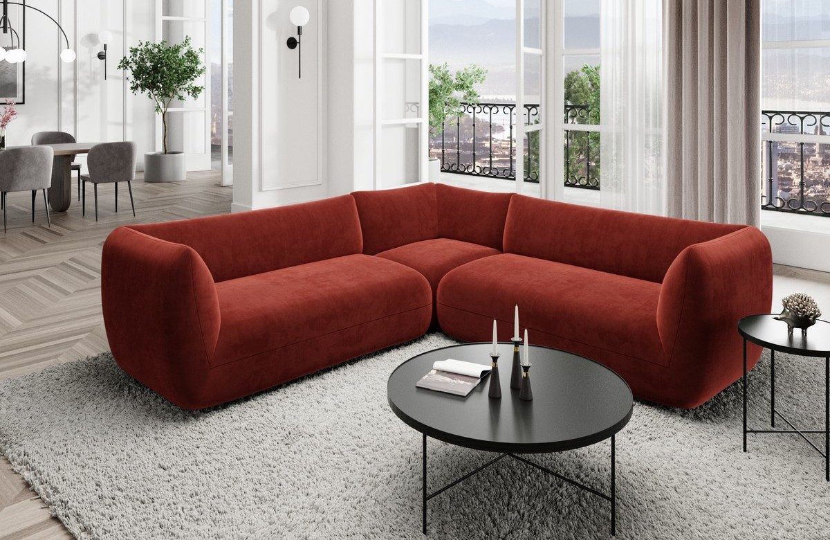 Sofa Dreams Ecksofa Polster Eckcouch Polstersofa Stoff Eck Couch Madrid L Form, Loungesofa