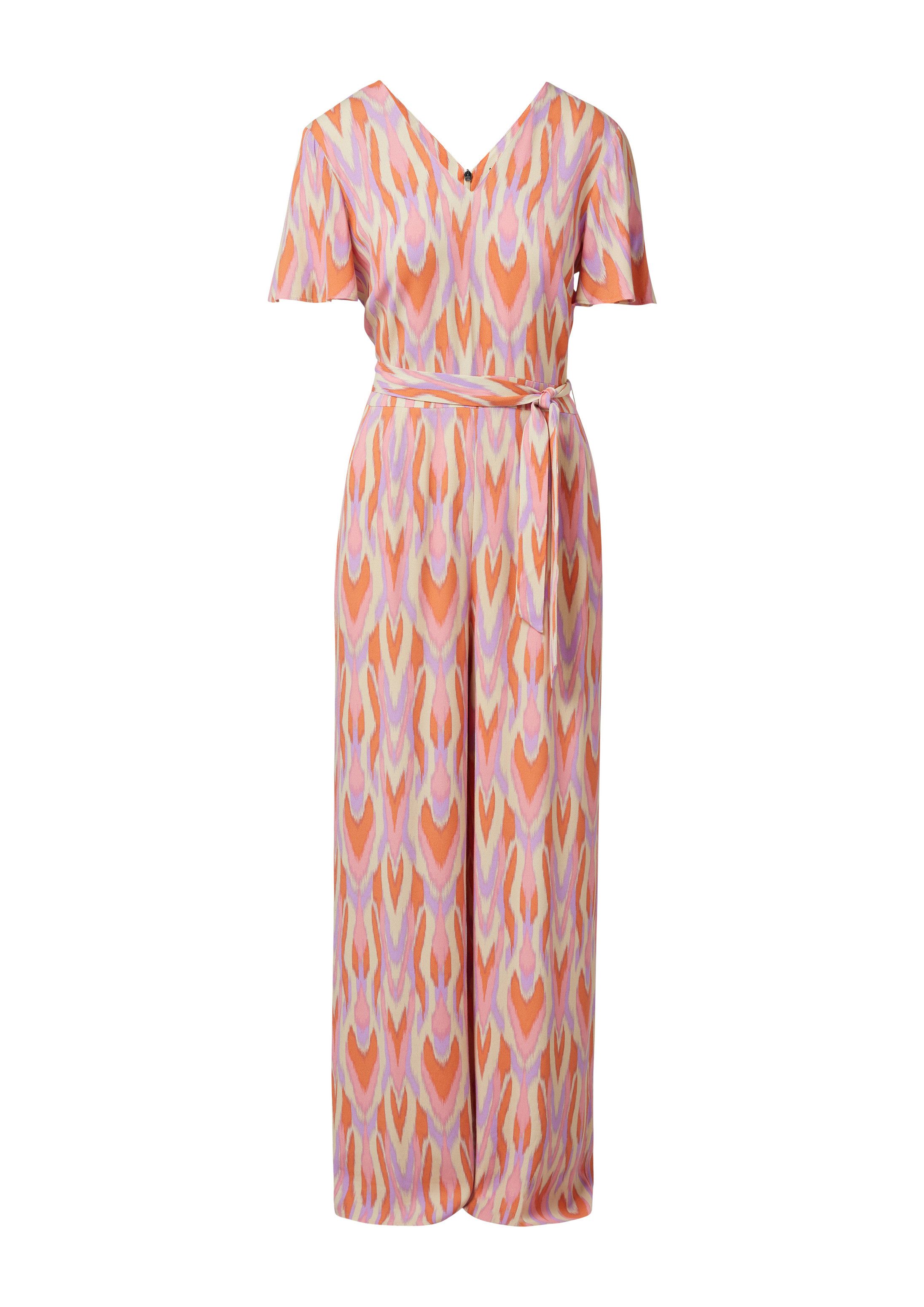 comma Jumpsuit Overall Overall mit Crêpestruktur