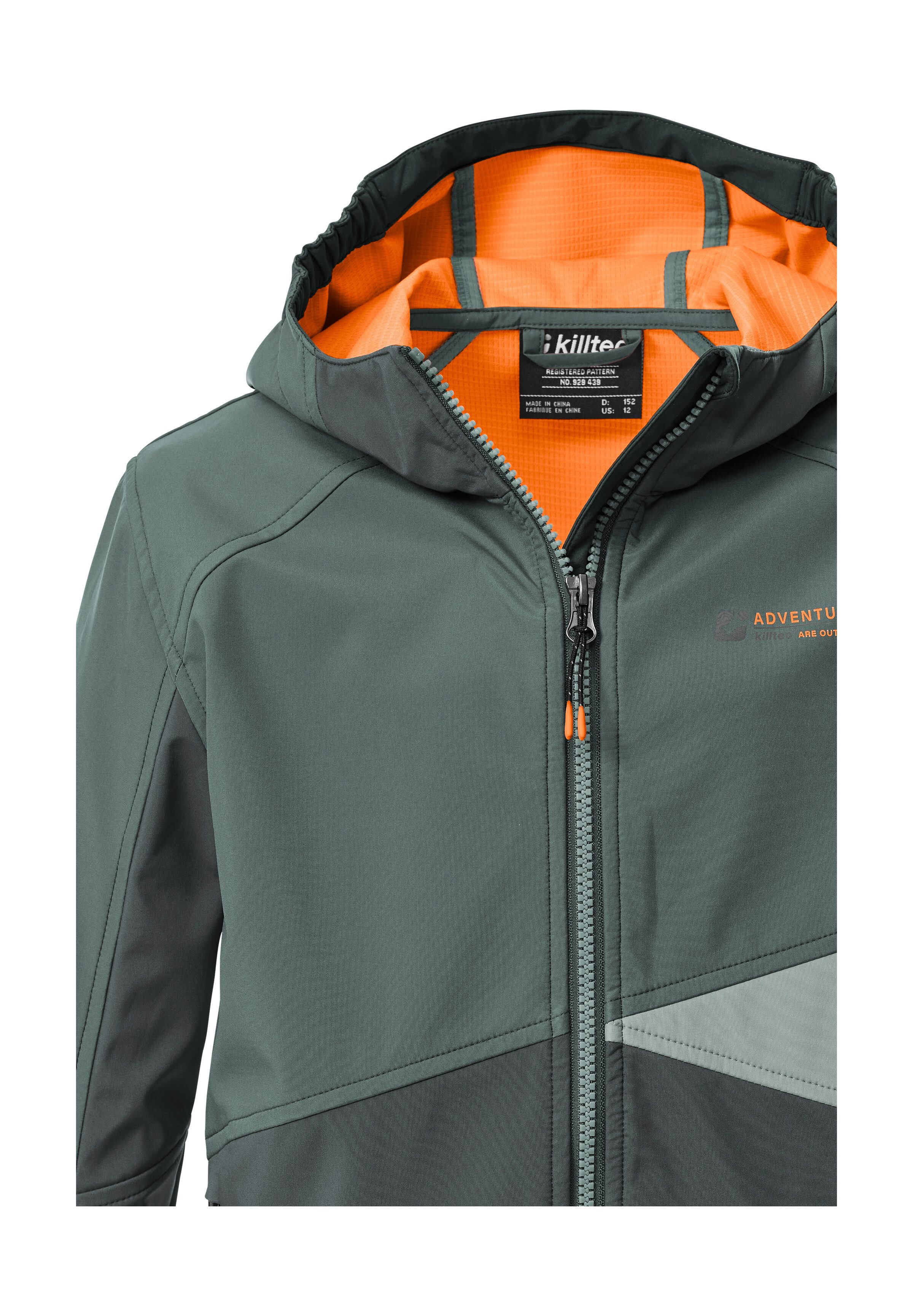 Killtec Softshelljacke KOS 142 BYS SFTSHLL JCKT Wind- und wasserabweisende Kinderjacke, Colourblock-Design