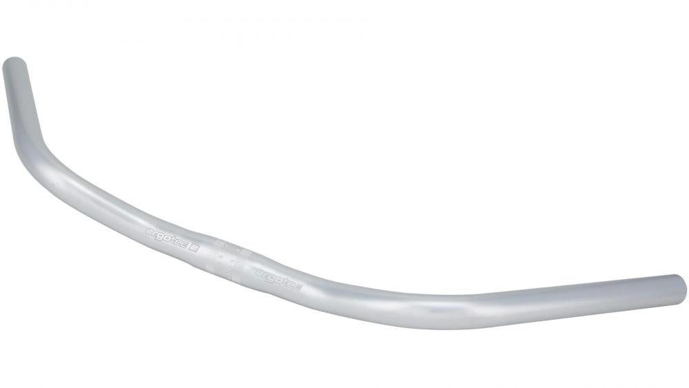 Ergotec Fahrradlenker ergotec Lenker Ø 25 - 4 mm 590 mm Höhe 35 mm 47° silber - 25.4 mm