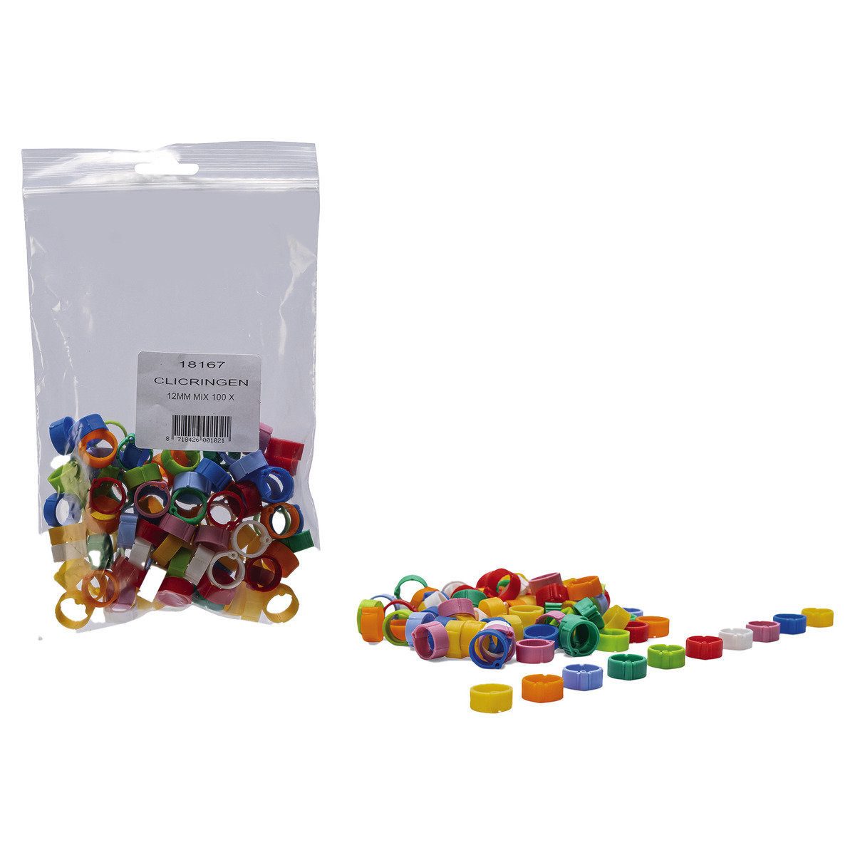 OLBA B.V. Vogelkäfig Vogelringe/Klickringe - 100er Pack