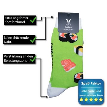 TwoSocks Freizeitsocken Sushi Socken Damen & Herren lustige Socken, Baumwolle, Einheitsgröße (2 Paar)