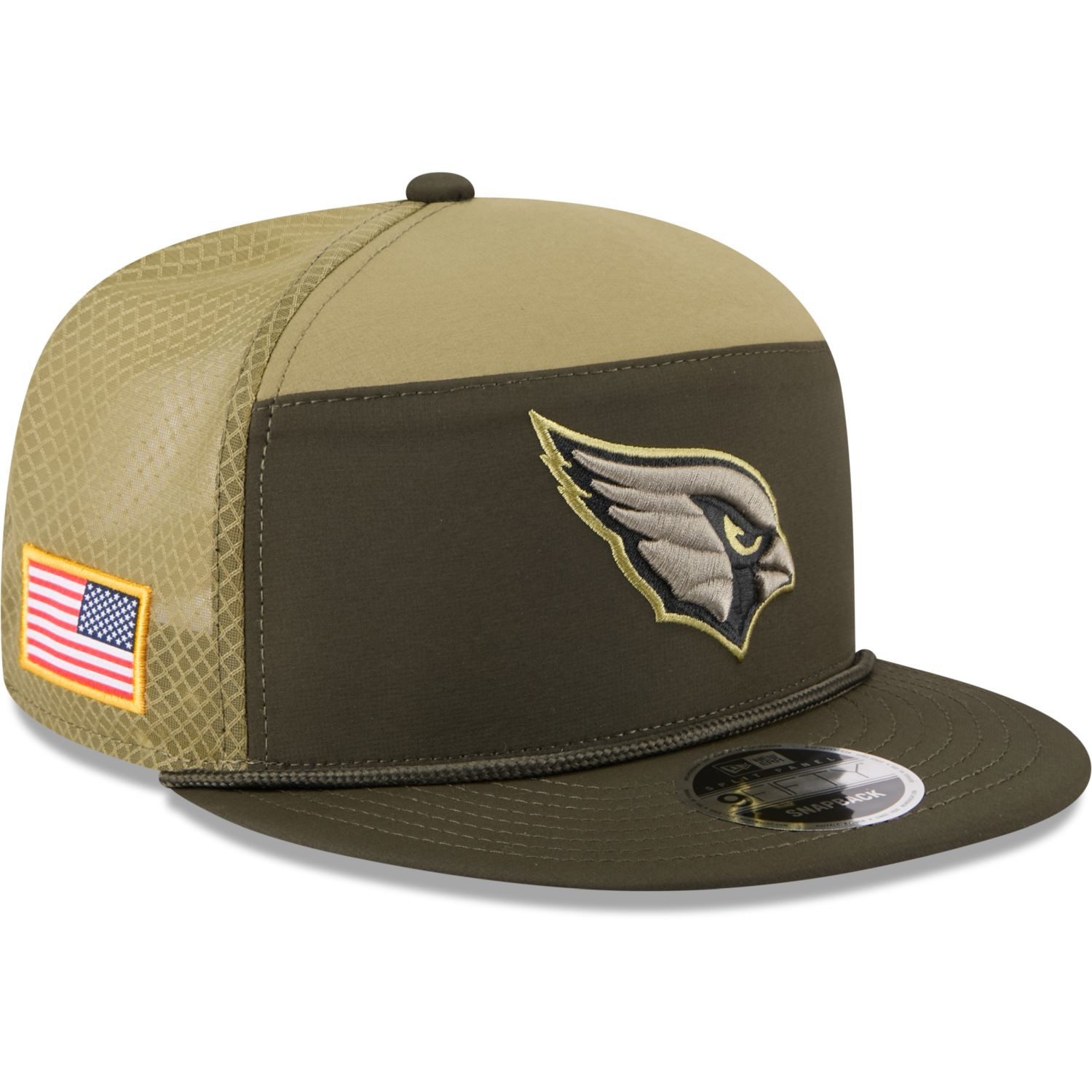 New Era Snapback Cap 9Fifty Split Panel SALUTE Arizona Cardinals