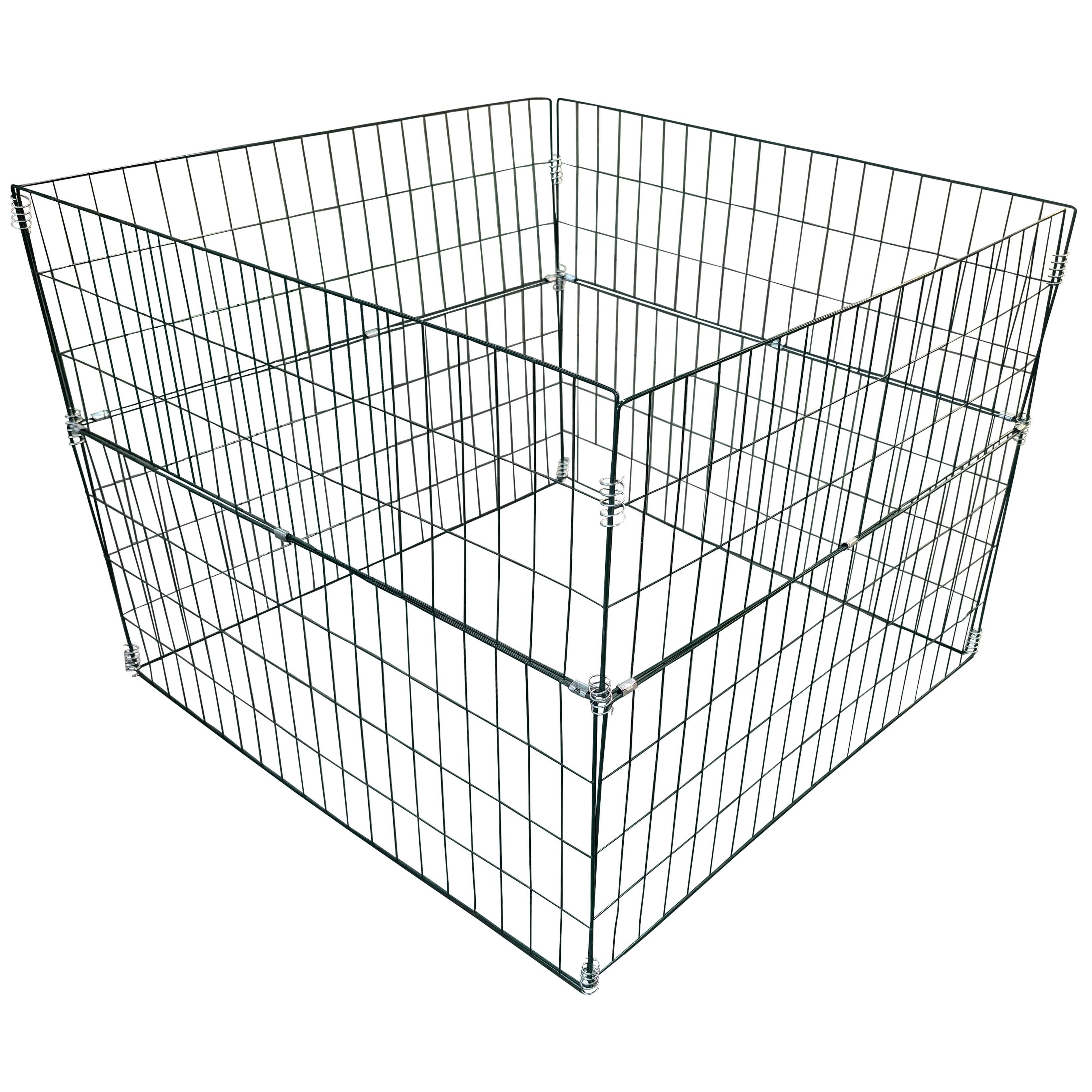 ESTEXO Komposter Metall Gartenkomposter 90x90x70 cm Drahtkomposter Metallgitter Grün
