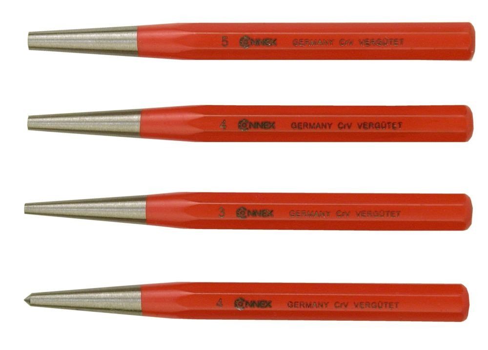 Connex Montageklemme Körner- & Durchschläger-Set 4-teilig