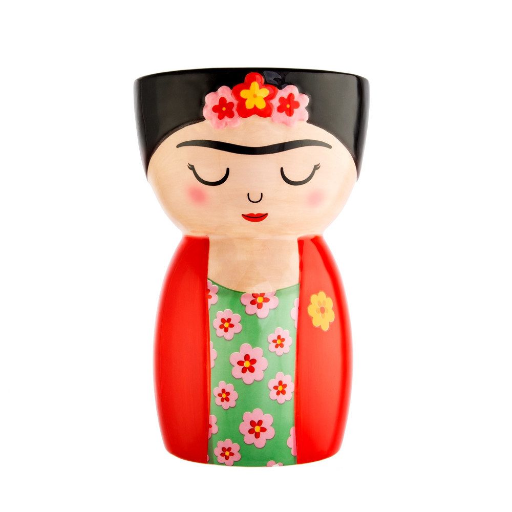 Sass & Belle Dekovase Blumenvase Frida (handbemalt, 1 St., Dolomit), ca. Ø günstig online kaufen